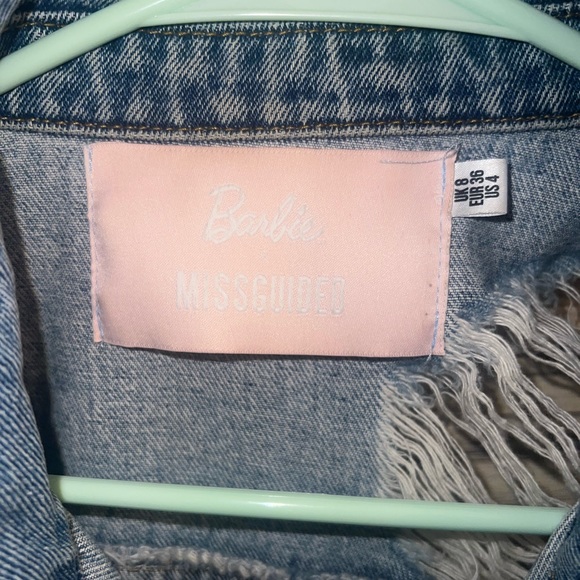 BARBIE missguided denim jacket US 4 - Picture 4 of 6